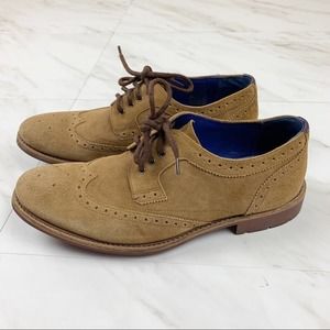 Ted Baker 10 Suede Wingtip Oxford Brogues Shoes
